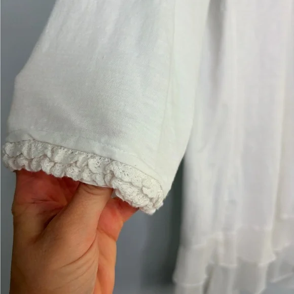 April Cornell Nostalgia Cream Lace Blouse XS - Picture 7 of 11